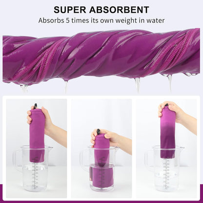 Microfiber Towel Perfect Travel & Sports &Beach Towel. Fast Drying - Super Absorbent - Ultra Compact. Suitable for Camping, Backpacking,Gym, Beach, Swimming,Yoga
