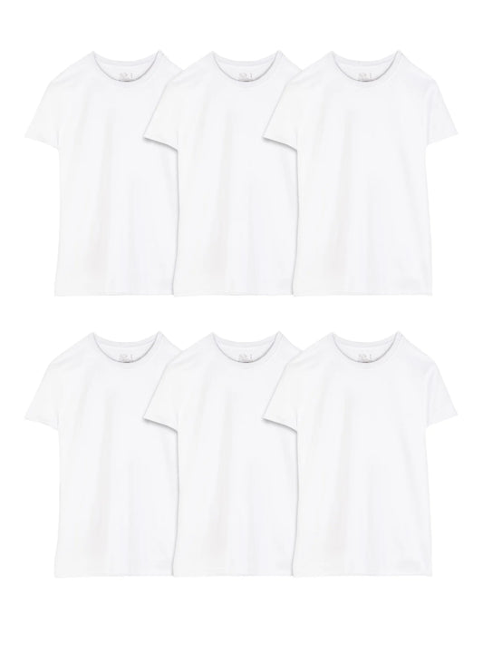 Men'S Crew Neck T-Shirt Undershirts, White Multipacks, Also Available in Big & Tall