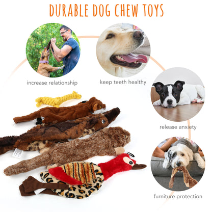 5Pcs Dog Squeaky Toys for Small Medium Dog, No Stuffing