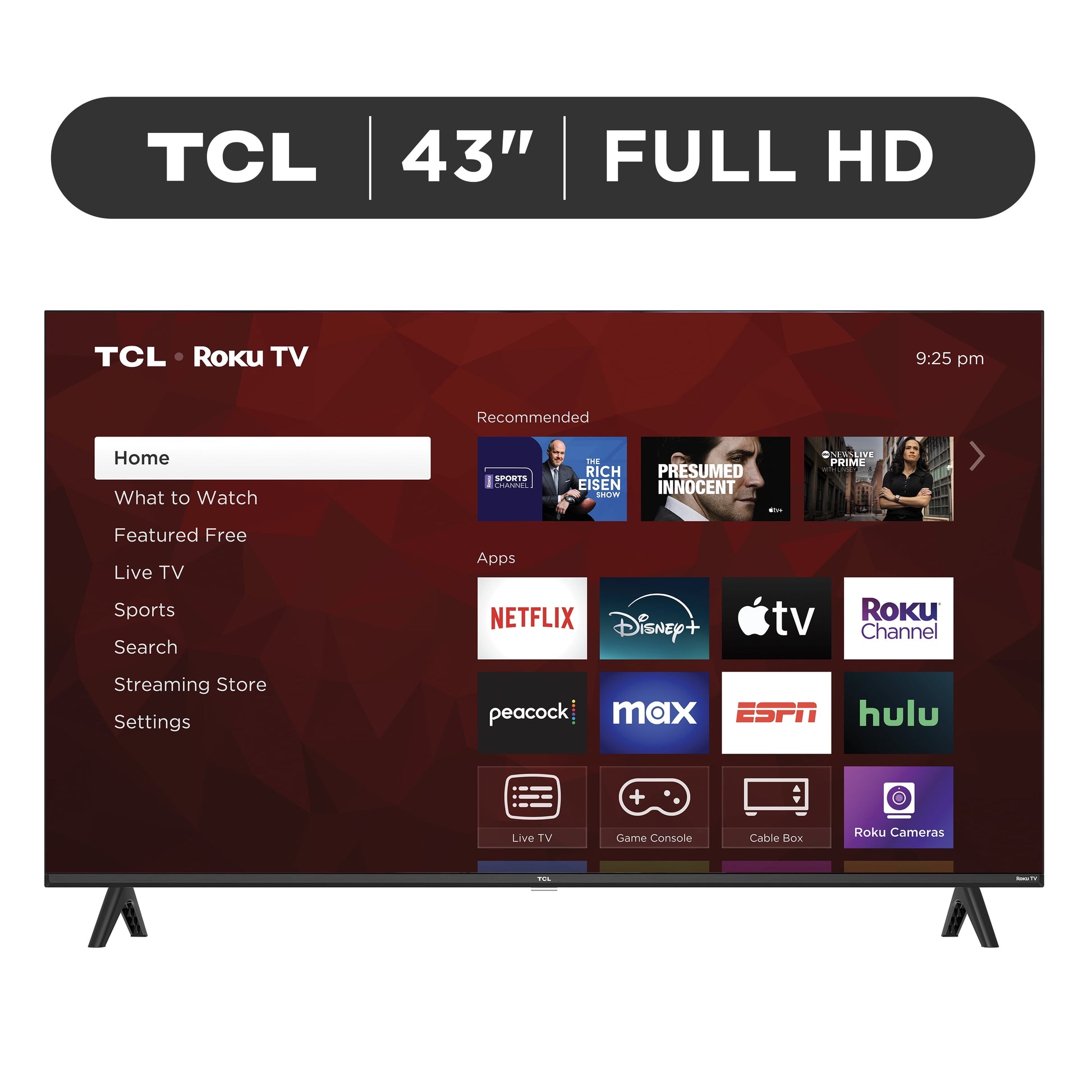43" Class S3 (43S310R) 1080P FHD LED Smart TV with Roku TV (Limited Edition)