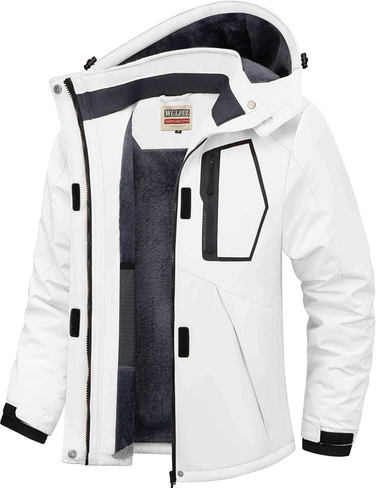 Women’S Waterproof Snow Ski Jacket Mountain Windproof Winter Coat with Detachable Hood